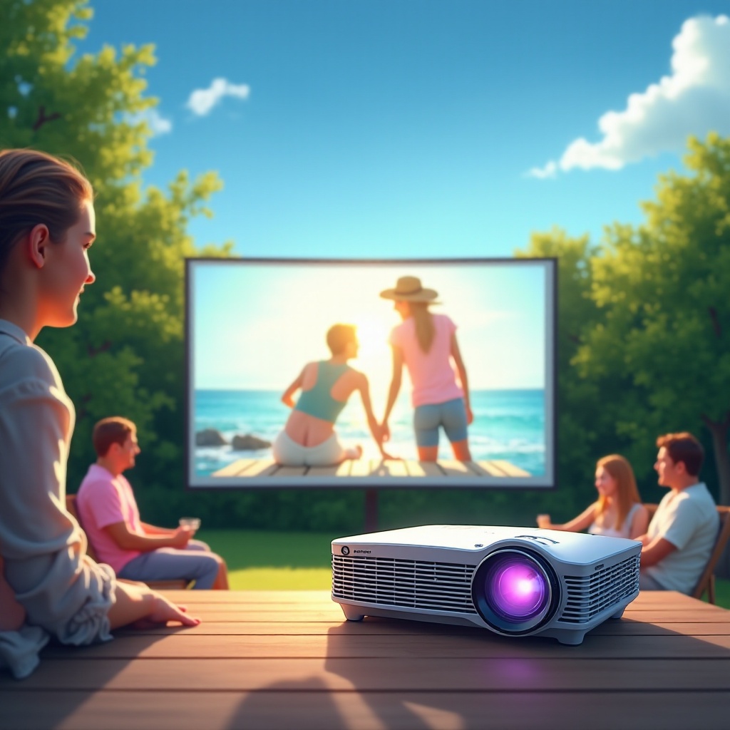 mejor proyector para exteriores para uso diurno