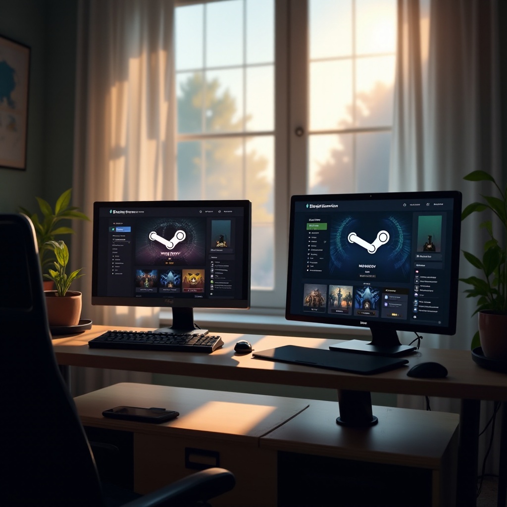 cara memainkan game Steam di dua komputer