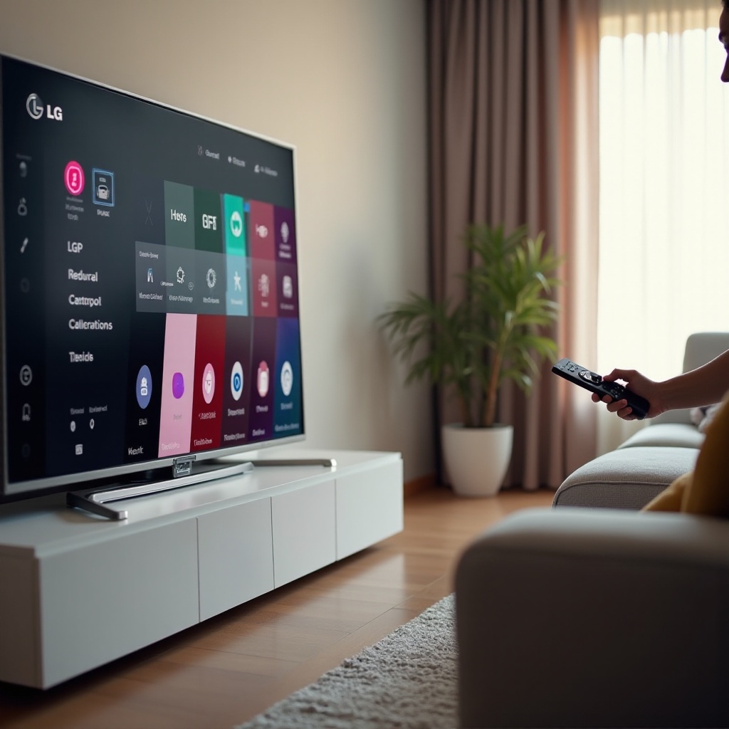 reinicio suave del televisor LG