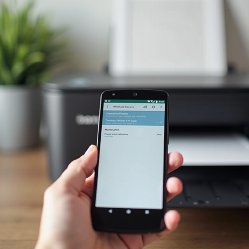 как беспроводно печатать с телефона Android