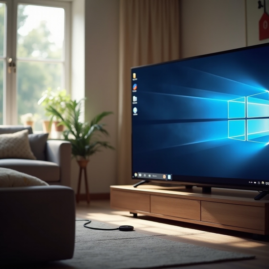 cómo transmitir Windows 10 a la TV
