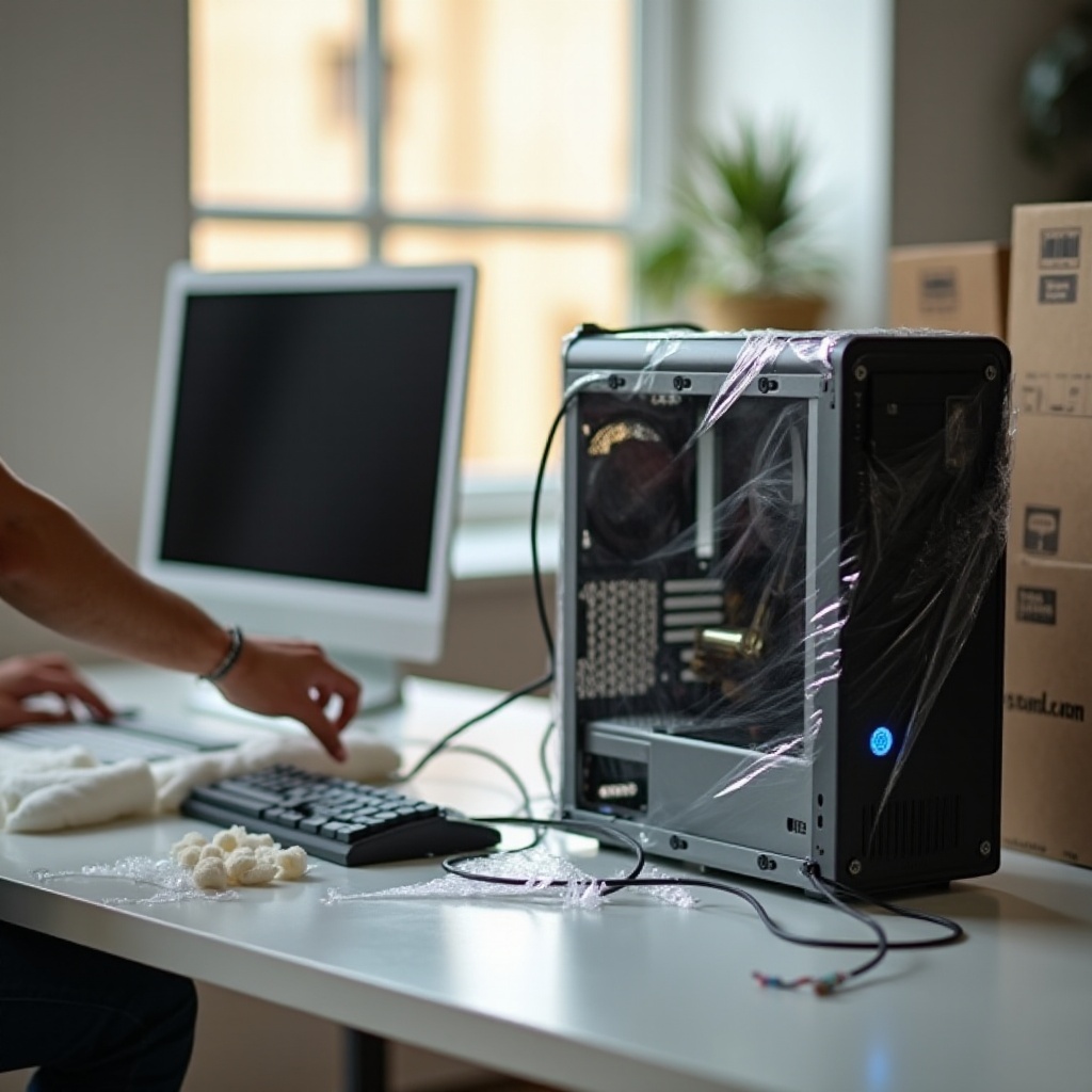как отправить настольный компьютер