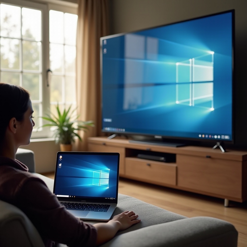 как передавать Windows 10 на телевизор